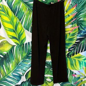 Chico’s 4P Solid Brown Wide Leg Traveler Vacation Casual Dressy City Pants